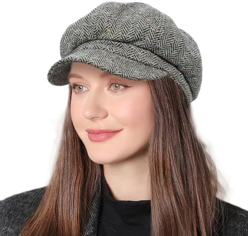 Juiterchy Women Retro Classic Visor Newsboy Cabbie Cap Beret  display picture 2
