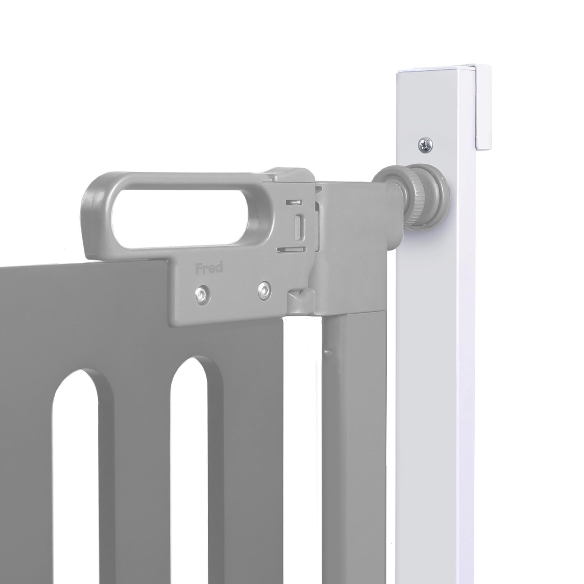 Fred Safety Universal Wall and Skirting Kit, Pure White, Fit Any Stair Gate Over A Skirting Boards Or Against Sloping Walls