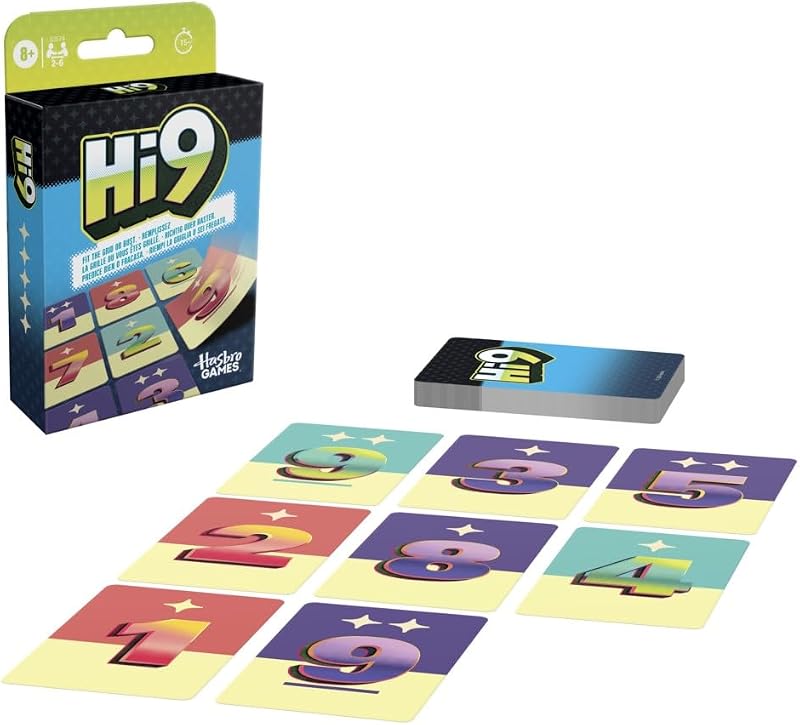 Hi9 Kartenspiel - unterhaltsame Familienspiele für Kinder, Teenager, Tweens und Erwachsene - leicht erlernbare strategische Kartenspiele - 2-6 Spieler - 15 Min. - ab 8 Jahren