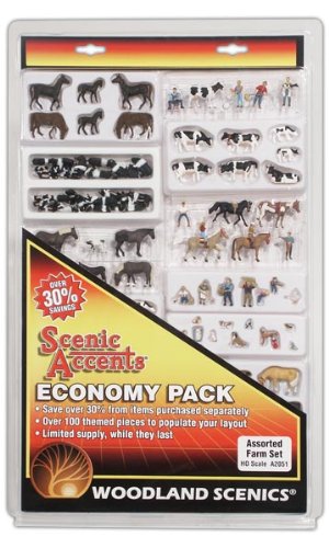 HO Economy Figure Assortment, Farm