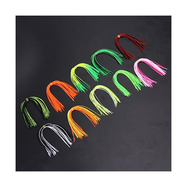 Alloet-New-10-Bundles-Legs-Barred-Flake-Fly-Tying-Material-Squid-Skirts-Lure-Thread