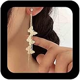 Iaceble Boho Butterfly Tassel Dangle Earrings Gold Long Butterfly Earrings Jewelry for Women