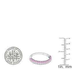 Dazzlingrock Collection 18K Round Lab Created Pink