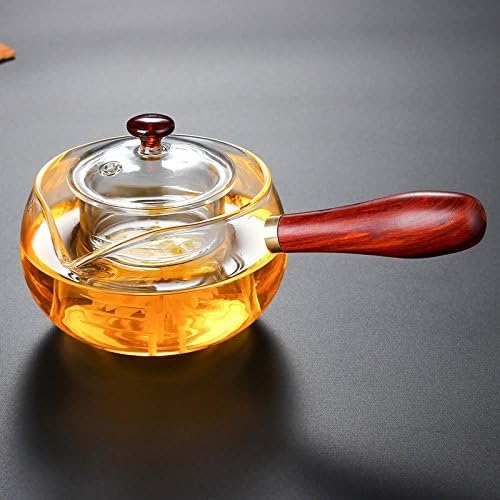 TOWA Workshop Glass Teapot, Hand Blown Borosilicate glass, Stovetop Safe, Removable Infuser 250ml/350ml (250ml)