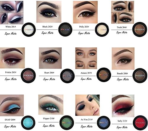 Jinjiu Eyeshadow ,PHOERA Cosmetic Matte Eyeshadow Cream Elegant Natural Eye Shadow Makeup Cosmetic