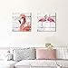 K-Road Flamingo Canvas Wall Art Painting Animal Picture Frame Bathroom Poster Vintage Room Decor 12