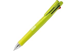 ZEBRA PEN Zebra Clip-On Multi F Series 0.7 mm Ballpoint Multi Pen/0.5 mm Pencil, Active Green Body (B4SA1-ACG)
