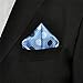 Shlax&Wing Mens Pocket Square Polka Dots Blue Azure New Design Hanky