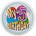 Beistle My 5th Birthday Blinking Button, 2-Inch
