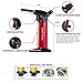 Culinary Torch For Cooking - Create Gourmet Meals and Delicious Desserts With Ease - Stylish Red Kitchen Blow Torch Is Safe and Easy To Use - Perfect for Creme Brulee, Searing Meat And Much More