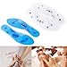 Massaging Insoles,Acupressure Magnetic Massage Foot Therapy Reflexology Pain Relief Shoe Insoles Washable and Cutable 2 Pair (White and Blue)