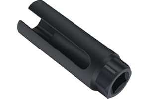 VEHIRANS Professional O2 Oxygen Sensor Socket 1/2” Drive x 7/8” (22mm) with Side Cutout Wire Gate - O2 Sensor Remover and Ins