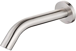 HALO SANITARY Wall Mounted Touchless Faucet for Bathroom Concealed Automatic Sensor Faucet for Kitchen Brushed Nickel