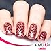 Whats Up Nails - Nail Vinyl Stencils Variety Pack 4pcs (Greek, Herringbone, Marbled Zig Zag, Hypnose) for Nail Art Design