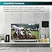 Get Digital TV Antenna 50 Miles Range Indoor Amplified Antenna with High Performance-13 ft Coaxial Cable-Black