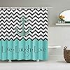 Frank Home Shower Curtain Set with Hooks Nautical Anchor Chevron Zigzag Live Laugh Love Bathroom Decor Polyester Fabric… 51anDZ8XeiL. SS100