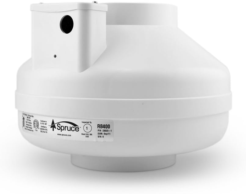 HomeAire Spruce RB400 Inline Ventilation Fan