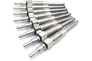 Ensun E2TZ-12A342-A Diesel Glow Plug (Pack of 8) - Dual Coils Fast Start - Compatible with - 1987-1994 IDI 6.9 7.3L F250 F350 F59 E250 E350 replace # ZD-9