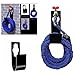 KINGLAKE Sturdy Garden Hose Holder Wall Mount Expandable Hose Hanger Hook Faucet Mount Hose Holder Black for Expandable Garden Hose