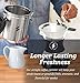 SparkPod Airtight Coffee Container w/Grounds Scoop (Large) Stainless Steel Canister w/ CO2 Valve | Kitchen Accessory for Flour, Sugar, Condiments | Ecofriendly