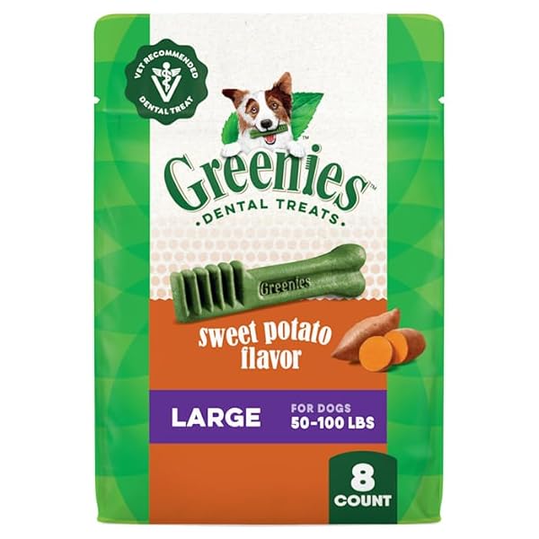 GREENIES DENTAL BONE DOG TREAT SWEET POTATO LARGE...