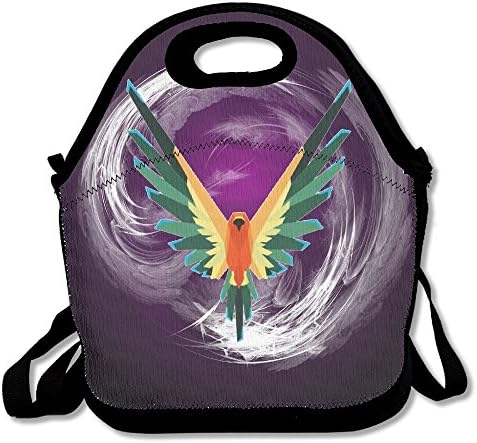 Lunch Box Logan Sun Conure Paul unique Logo Picnic Bag Backpack Black