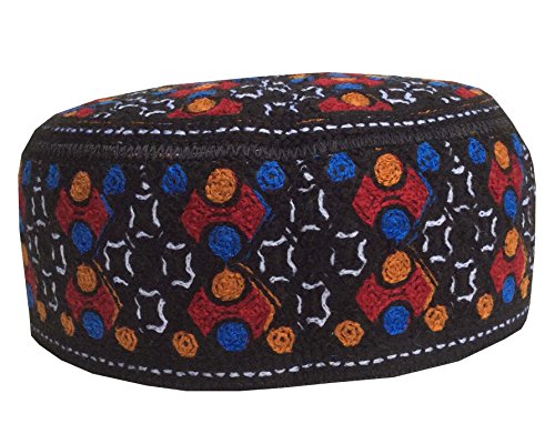 NDA Kashmiri Kufi Muslim Hand Embroidered Kabul Cap Men s Koofi Topi Hat (MC4)