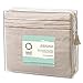 Nestl Queen Sheet Set - Luxury 1800 Ultra-Soft Microfiber Bed Sheets - Double Brushed - Deep Pockets - Easy Fit - 4 Piece Set - Bedding Sheets & Pillowcases (Queen, Beige Cream)