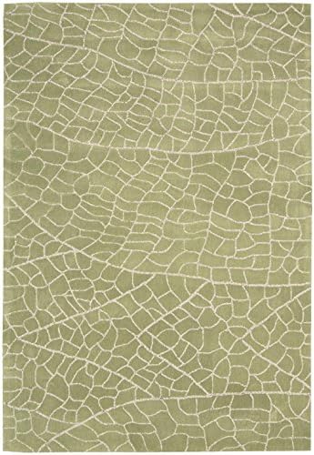Rug Squared Monroe Contemporary Area Rug (MOE01), 5-Feet by 7-Feet 6-Inches, Kiwi