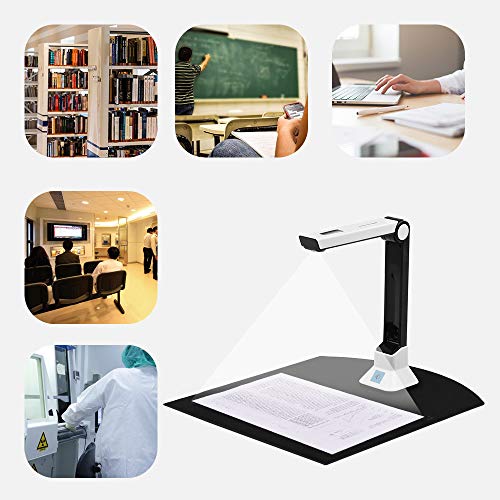 Document Camera for Teachers Laptop, Portable Scanner OCR Recognition
