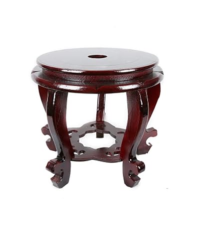 Chinese Display Stands Hand Crafted Wooden Fishbowl Display Vase