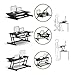 Standing Desk, Stand up Adjustable Desk Riser Converter for Desktop Laptop Dual Monitor