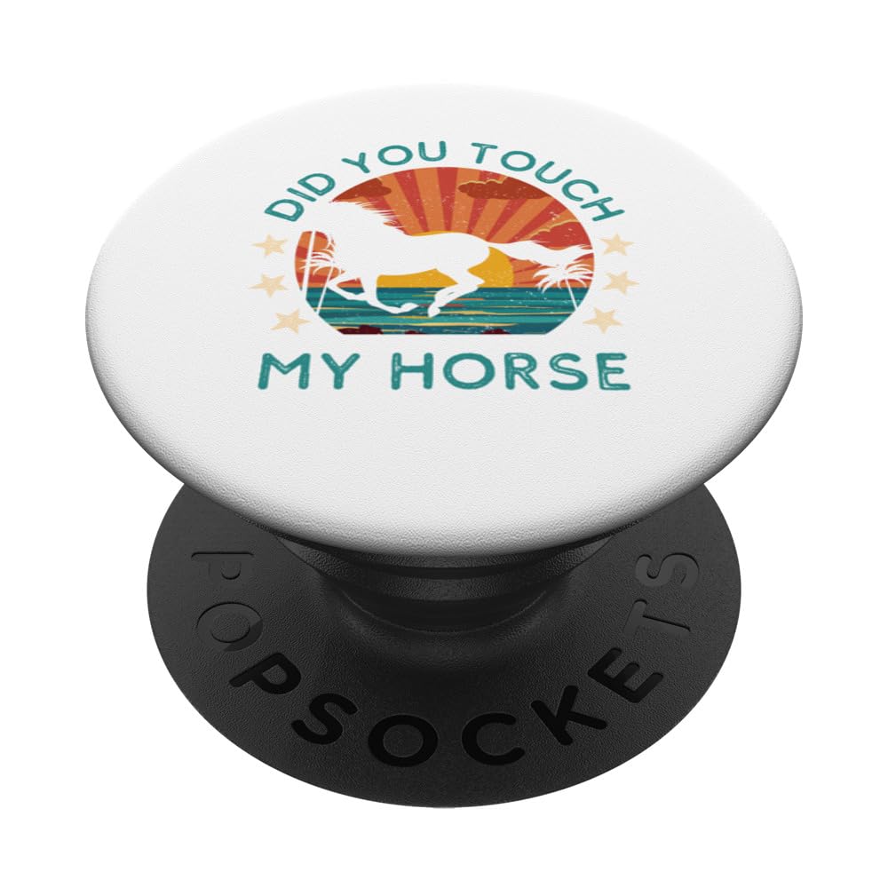equine enigma - the horseplay tee PopSockets Swappable PopGrip