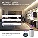 HitLights Smart WiFi LED Strip Lights, Wireless RGB 5050 LED Strip Kit 16.4FT 5050 Color Changing LED Tape Lights Working with Alexa, Google Home - APP Controlled Lights Strip for Home Kitchen TV