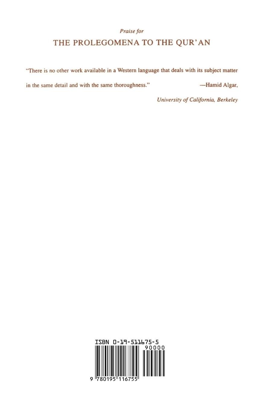 Prolegomena To The Quran Al Sayyid Abu Al Qasim Al Musawi - 