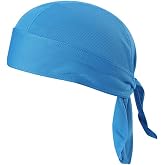 TOPLOR Sweat Wicking Beanie Cap Hat Skull Cap Pirate Hat Bandana Head Wrap for Men and Women