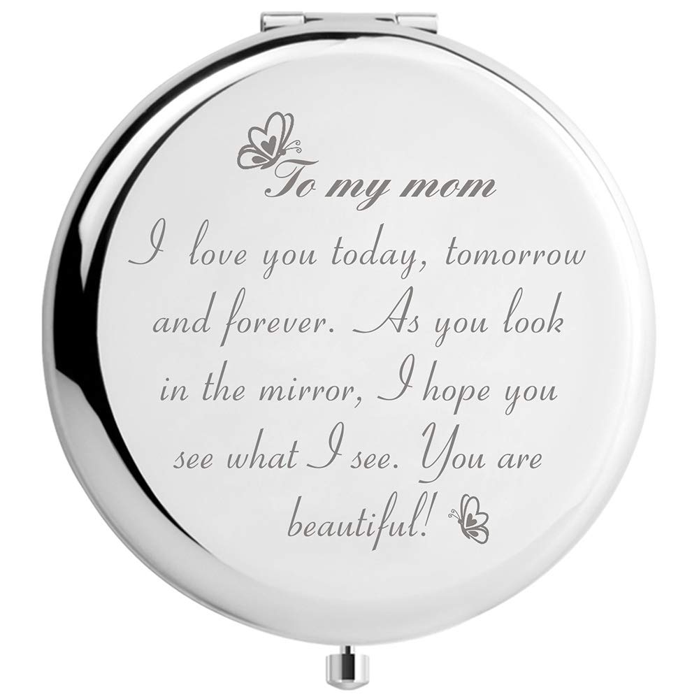 Sentimental Gifts for Mom from Daughter Son, to My Mom Personal Mirror, for Women, Gifts for Mother(Beautiful Mom)