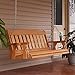 Amish Casual Heavy Duty 800 Lb Mission Treated Porch Swing with Hanging Chains and Cupholders (5 Foot, Cedar Stain)