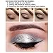 Glitter Liquid Eyeshadow Set, 5 Colors Waterproof Cosmetics Eyeliner, Highlighter Makeup for Eyes, Lips,Face,Body (Silver, Smoky Purple, Rose Gold, Gold and Pink)