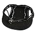 Dog Hat, Pet Baseball Cap/Dogs Sport Hat/Visor Cap with Ear Holes and Chin Strap for Dogs and Cats (Size M, Black) by Happy Hours