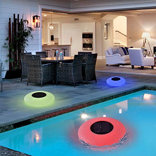 Blibly Swimming Pool Lights Solar Floating Light with MultiColor LED