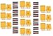 Finware 10 Pair Amass XT30U (XT30 Upgrade) Male Female Bullet Connectors Power Plugs with Heat Shrink for RC Lipo Battery primary