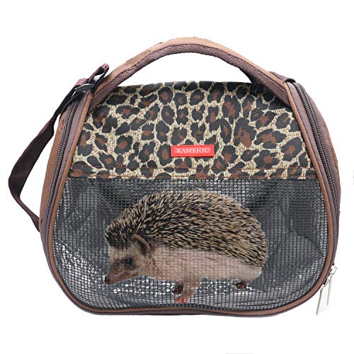 Travel Small Animals Guinea Pig Hamster Hedgehog Carrier Bag with Strap Durable Breathable Portable Small Guinea Pig Chinchillas Hamsters Hedgehogs Carrier Shoulder Bag for Small Animals Carriers
