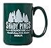 Shady Pines Retirement Home Mug - 15oz Deluxe Double-Sided Coffee Tea Mug (Green)