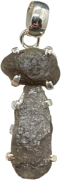 Cintamani Colombianite Silver Tektite Pendant ~ (855975)