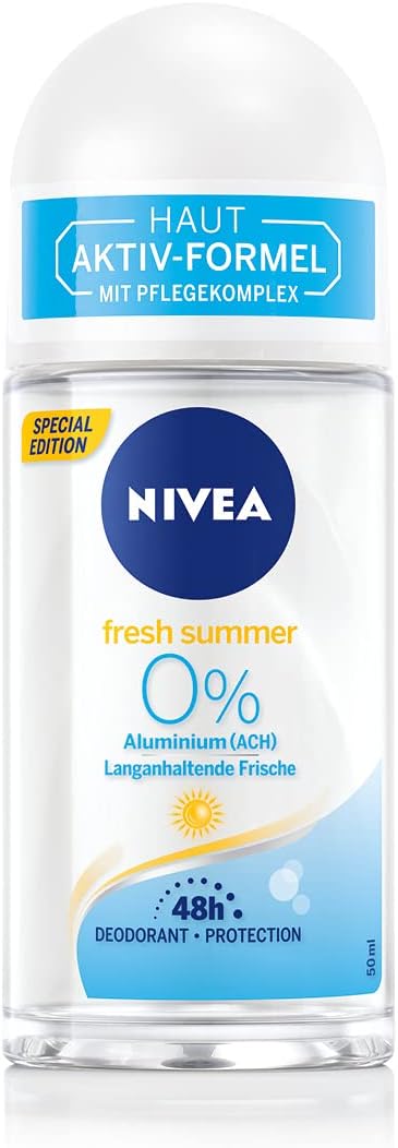 NIVEA Fresh Summer Roll-On Deodorant 50 ml Aluminium-Free ACH