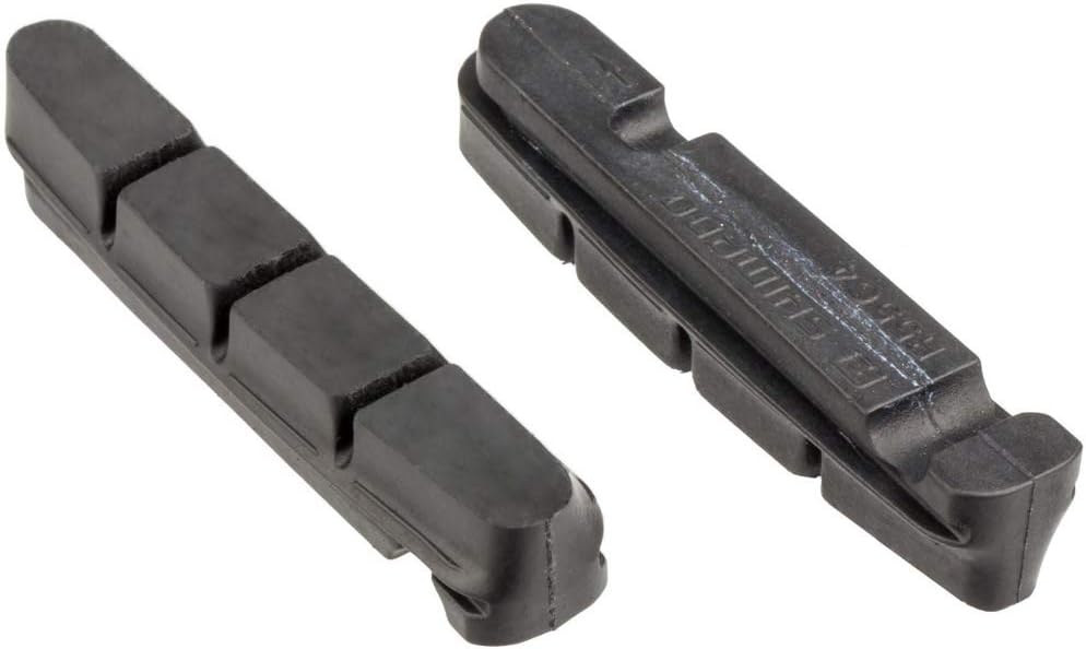 SHIMANO BR-9000 R55C4 cartridge-type brake inserts and fixing bolts, pair, Black
