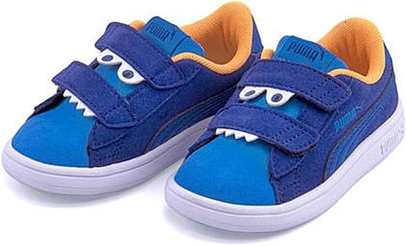 Amazon プーマ 女の子 男の子 キッズ 子供靴 ベビーシューズ スニーカー スマッシュv2モンスター カジュアル 学校 Smash V2 Monster V Infant サーフザウェブ I オレンジ ホワイト 14 0cm ベビーシューズ