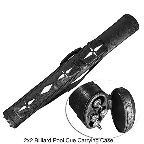 2X2 Billiards Pool Cue Tube Carrying Case