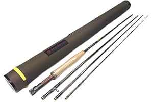 Redington Path Fly Fishing Rod with Tube, 4 Pieces, Medium Fast Action Freshwater Fly Rod, Case Included